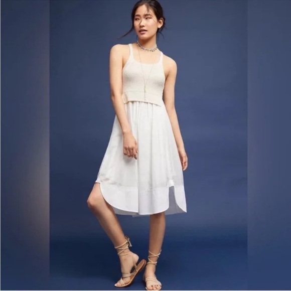 Maeve Anthropologie white veradero midi dress size small - Picture 5 of 5